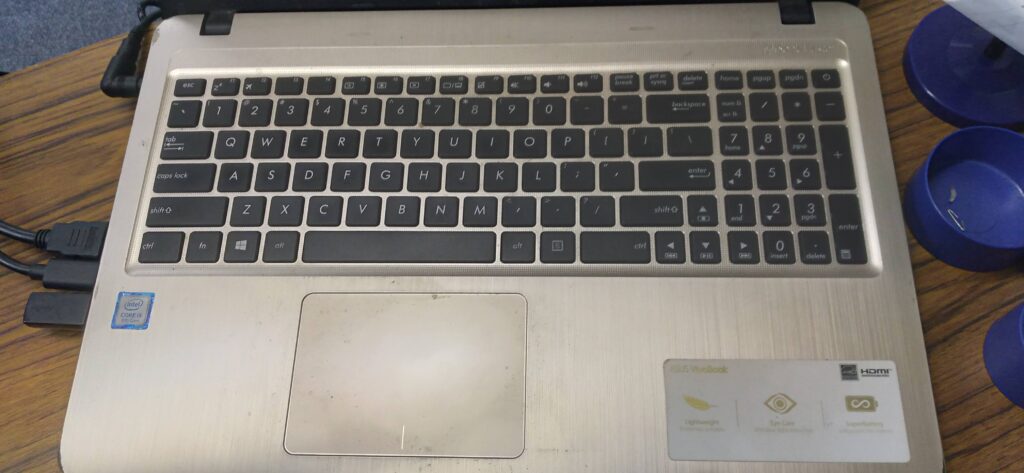 Picture of a Laptop keyboard